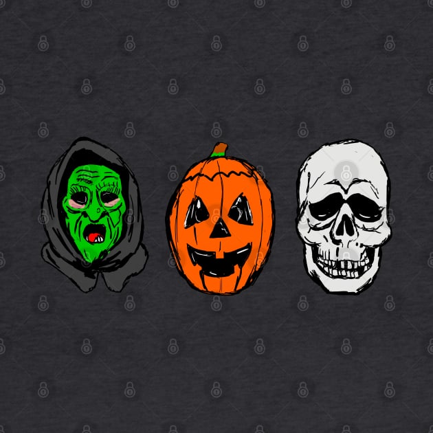 Halloween 3 Season Of The Witch Silver Shamrock Masks by Jamie Collins